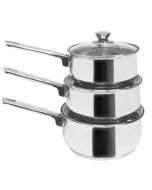 Saucepan 3pc Set 16cm 18cm 20cm - 3PSS