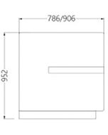 Diamond FC Side Cheek In Wood Neutrale Counter - Case, Molding And Plinth (1Piece)