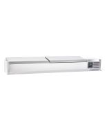 Sterling Pro Cobus SPT1800-330-SS Topping Well with Stainless Steel Lid, 8 x GN1/4