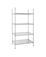 Vogue 4 Tier Wire Shelving Kit 915x610mm