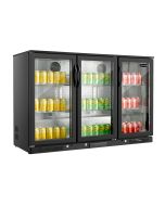 Sterling Pro Green SP3HC-BH Hinged Triple Door Bottle Cooler, 274 x 330ml Bottles