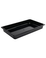 Vogue Polycarbonate 1/1 Gastronorm Container 65mm Black
