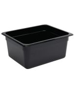 Vogue Polycarbonate 1/2 Gastronorm Container 150mm Black