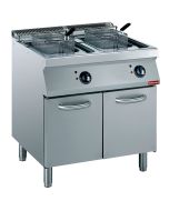 Diamond E17/F30A8-N Double Basket Freestanding Electric Fryer on 2 Neutral Closed Cupboards, 20kW