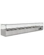 Blizzard TOP2000CR 2m Glass Canopy 1/3 Gastronorm Prep Top 