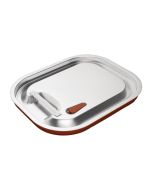 Vogue Stainless Steel and Silicone Sealable 1/2 Gastronorm Lid