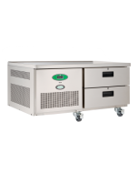 Foster LL2/1HDRW/14-115 2 Drawer Low Level Reduced Width Stainless Steel Refrigerated Counter, 140 Litres