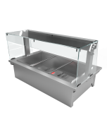 Moffat D3BMSL Drop-In Bain Marie Dry Heat Model with Square Glass Open Front Gantry