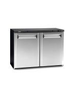 Gamko Maxiglass MG3/275CS Hinged Solid Stainless Steel Triple Door Undercounter Bottle Cooler, 328 Litres