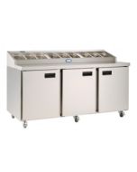 Foster FPS3HR/15-153 3 Door Refrigerated Preparation Counter, 420 Litres