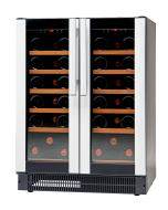 Vestfrost W 38 Glass Single Door Multi-Zone Black Compact Wine Cabinet, 38 x 750ml Bottles