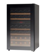 Vestfrost WFG 32 Glass Single Door Dual-Zone Compact Wine Cabinet, 38 x 750ml Bottles