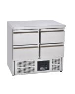 Sterling Pro Cobus SPU201-4D Undermounted Fridge Counter 4 Drawers, 220 Litres