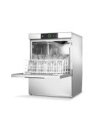 Hobart GXS-10C 500mm Basket Frontloading Commercial Glasswasher with Integral Water Softener & Drain Pump