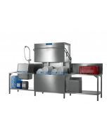 Hobart AMXTW-10B 500mm Basket Hood / Passthrough Dishwasher with Drain Pump, 18 Plates