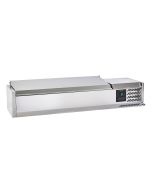 Sterling Pro Cobus SPT1200-330-SS Topping Well with Stainless Steel Lid, 5 x GN1/4