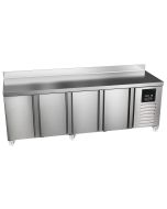 Sterling Pro Green SPI-7-225-40-SB 4 Door Counter Fridge with 100mm Splashback, 615 Litres