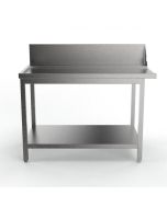 Sammic Side table with splash back MP-1200I left (1200 x 750 x 850 mm)