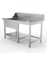 Sammic Pre-wash table right MPD-1500 for AX/UX/SRC (1500 x 750 x 850 mm)