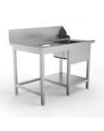 Sammic Pre-wash table left MPI-1200 for AX/UX/SRC (1200 x 750 x 850 mm)