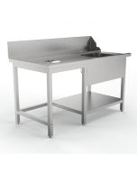 Sammic Pre-wash table left MPI-1500 for AX/UX/SRC (1500 x 750 x 850 mm)