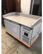 Blizzard 6451249721070130 GRADED-02033 Double Hinged Door Pizza Prep Counter with Granite Worktop