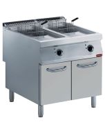 Diamond E22/F30A8-N Double Basket Freestanding Electric Fryer on Neutral Closed Cupboard, 20kW