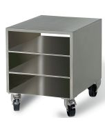 Diamond VCM/ND Support In Stainless Steel For Vacuum Machine, On Wheels, Removable