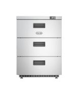Foster HR150/3D/13-106 3 Drawer Undercounter Cabinet Refrigerator, 150 Litres