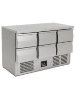 Blizzard BCC3-6D Compact Six Drawer Counter Refrigerator