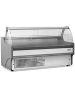 Blizzard BCG250WHV2 2.5m Curved Glass Serve Over Counter