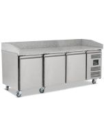 Blizzard BPB2000 Triple Hinged Door Pizza Prep Counter with Granite Worktop