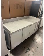 Blizzard 22765292976202501 GRADED-02355 BPB2000 Triple Hinged Door Pizza Prep Counter with Granite Worktop