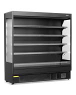 Blizzard BTD200BKV2 Black Slim Tiered Display 1935mm Wide Multideck - Open Front