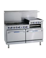 Imperial 6 Burner Propane Gas Oven Range with Griddle IR6RG24-P