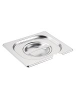 Vogue Stainless Steel 1/6 Gastronorm Notched Lid