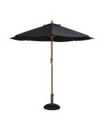 Bolero Round Parasol 3m Diameter Black CB517