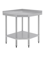 Vogue Stainless Steel Corner Table 600mm