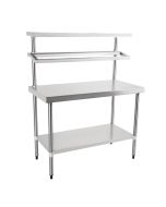 Vogue Stainless Steel Prep Station with Gantry 1500x600