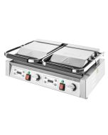 Buffalo Double Contact Grill Flat Base Ribbed Top Plate