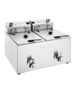 Buffalo Countertop Electric Fryer with Timer 2x8Ltr