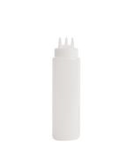 Vogue Clear 3 Nozzle Squeeze Bottle 24oz