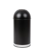 Bolero Bullet Bin with Open Top Lid Black 40Ltr CW954
