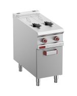 Diamond E9/F2V8A4-N Double Basket Freestanding Electric Fryer on Neutral Closed Cupboard, 10.5kW