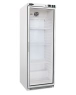 Sterling Pro Cobus SPF400G Single Door White Glass Door Upright Freezer, 360 Litres