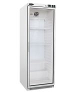 Sterling Pro Cobus SPF400G Single Door White Glass Door Upright Freezer, 360 Litres