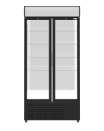 Sterling Pro Green SPD20HG Upright Hinged Double Door Display Chiller, 832 Litres
