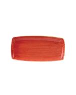 Churchill Stonecast Rectangular Plates Berry Red 350 x 185mm (6 Pack) SBRSOP141