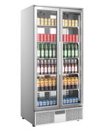 Sterling Pro Green SP220-STS Double Door Stainless Steel Upright Bottle Cooler, 458 Litres