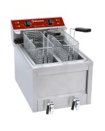 Diamond FSM-2V5ET/S Double Basket Freestanding Electric Fryer, 9kW